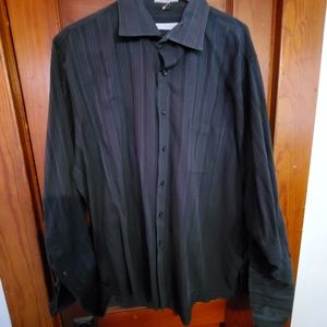 Men's pinstripe dress shirt